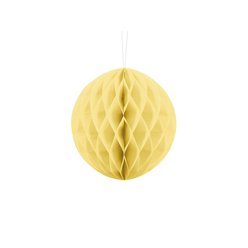 Dekorace honeycomb žlutý 20 cm